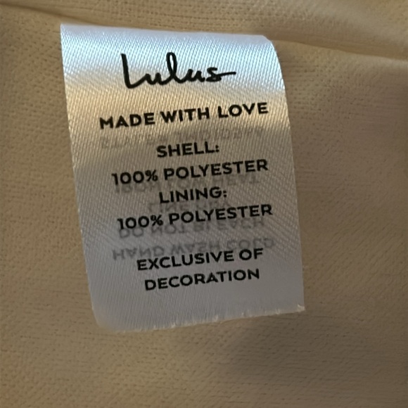 LULU'S Lust or Love Cream Embroidered Lace Long Sleeve Dress - Picture 7 of 8